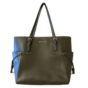 Olive Green Michael Kors Voyager Tote